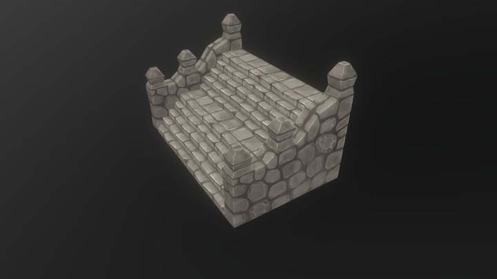 Dungeon Stairs type 3 3D Model