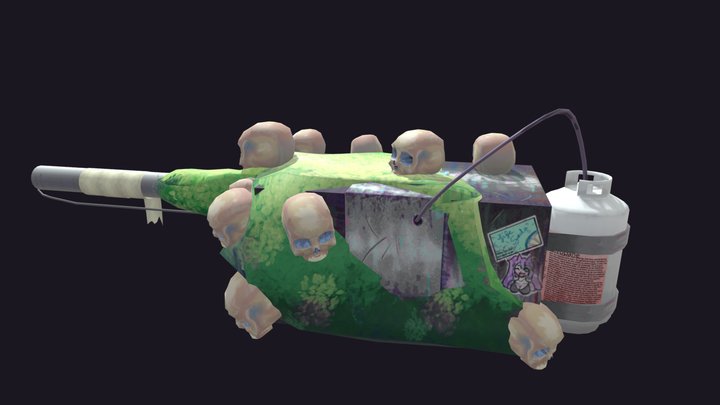 Graveyard flame thrower_bbg2h22d_ Vivien Kniewe 3D Model