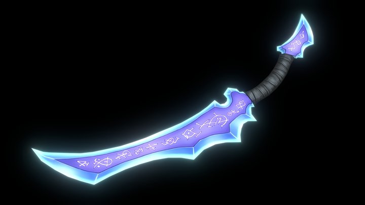 Rune Knife 3D Model