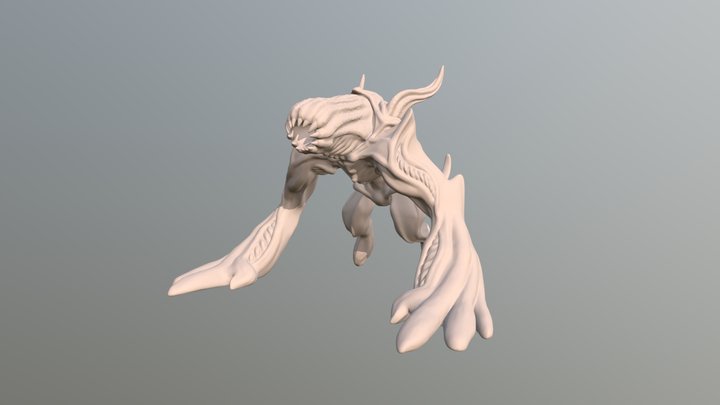Abyssal Leech (WIP) 3D Model