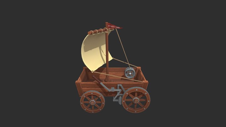 Wind Wagon from The Oregon Trail 3D Model