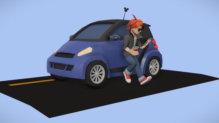 "I'll wait by the car." 3D Model
