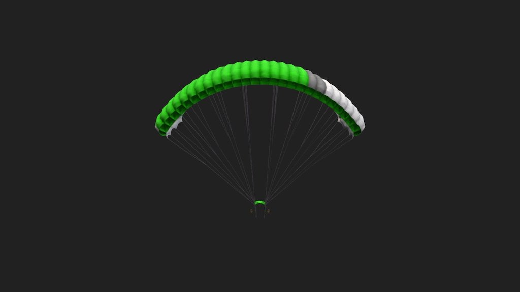  PUBG Green Parachute - Download Free 3D model by Skin 