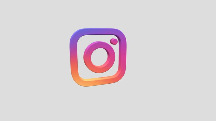 instagram icon 3D Model