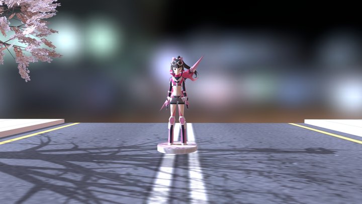 Shirabe Tsukuyomi (Beyond The Speed ver.) 3D Model
