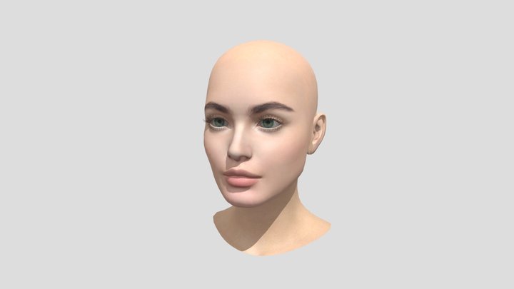 Female_Head_3_d_Model 3D Model