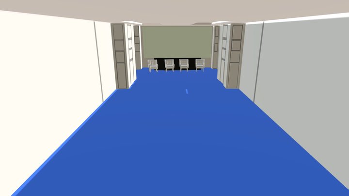 Sala de evento 3D Model