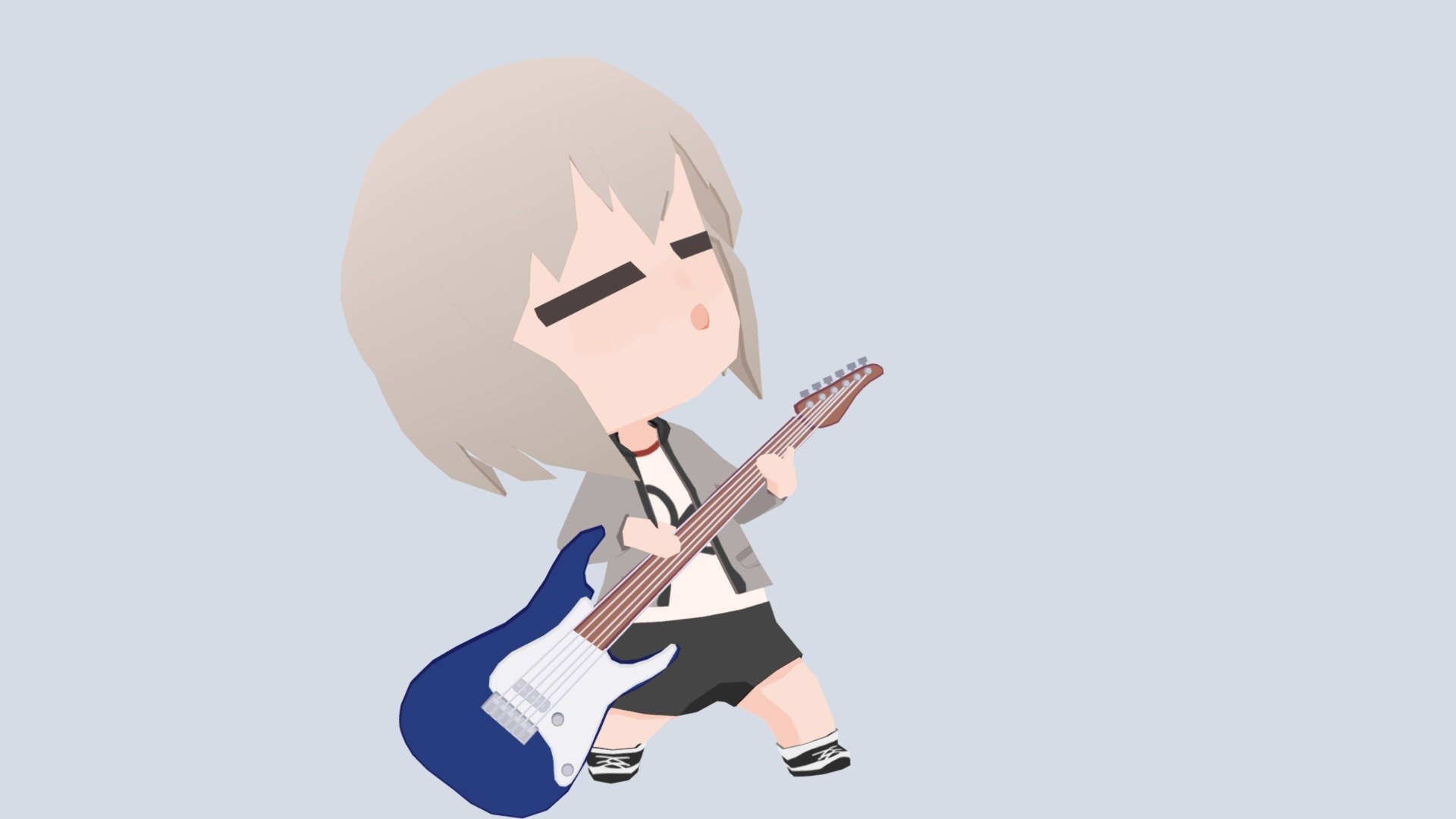 Moca Playing guitar