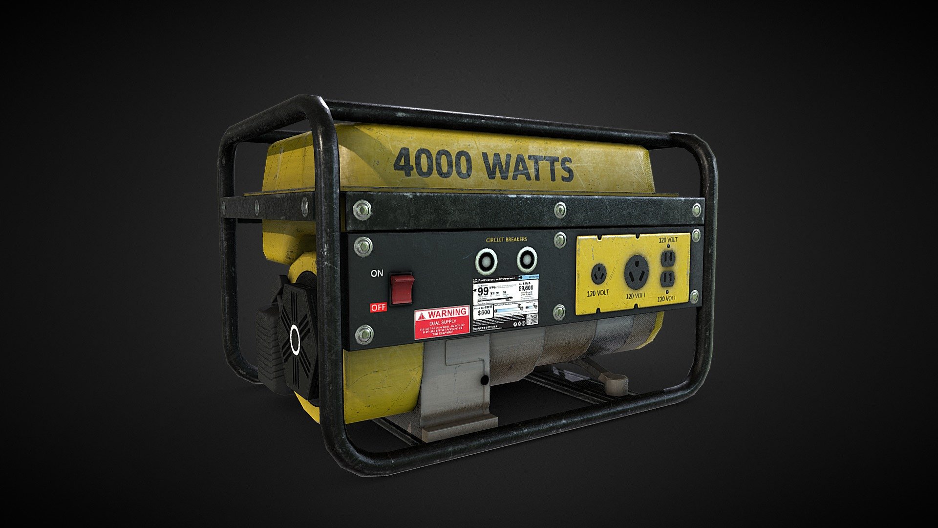 Small Power Generator — Sketchfab embed 3D viewer
