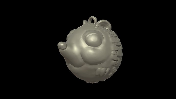 Hedgehog Pentand Printable 3D Model