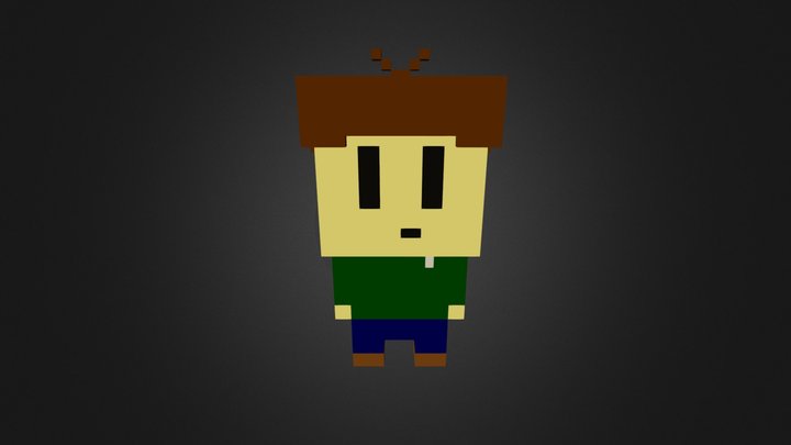 Pixel Itsuki 3D Model