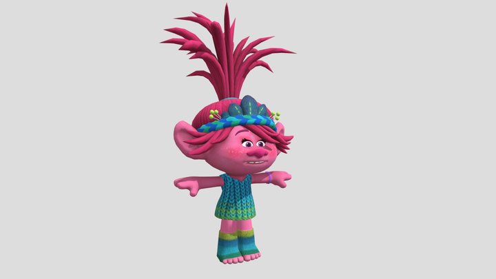Poppy (DreamWorks All Star Kart Racing) 3D Model