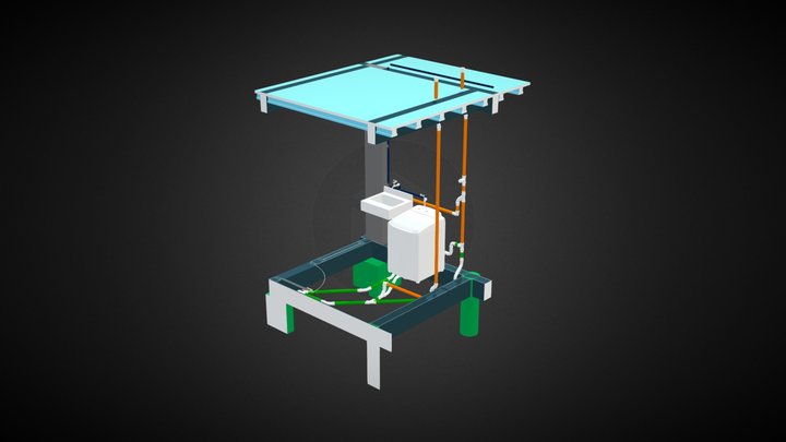 DETALHE SANITÁRIO DE - LAVANDERIA 3D Model