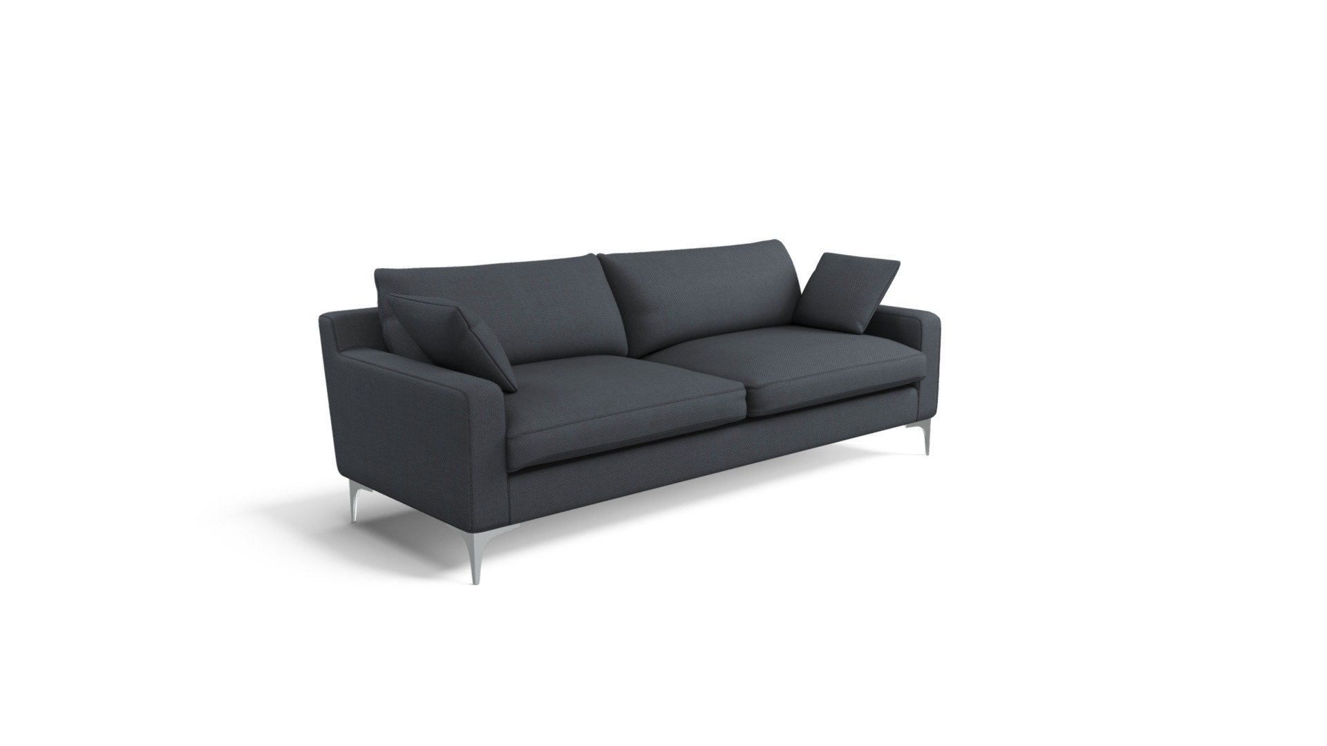 Mendini 3 Seater Sofa, Anthracite Grey