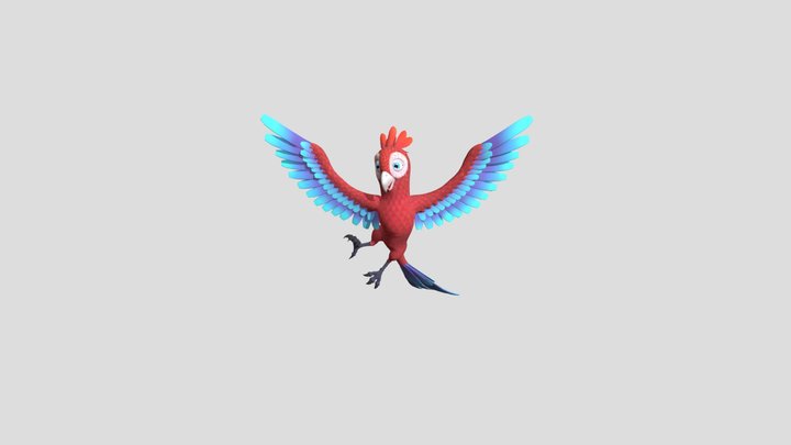 Animated parrot – Modello 3D gratuito STL