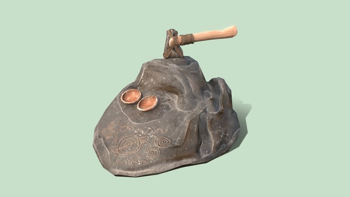 Caveman Prop Bust 3D Model