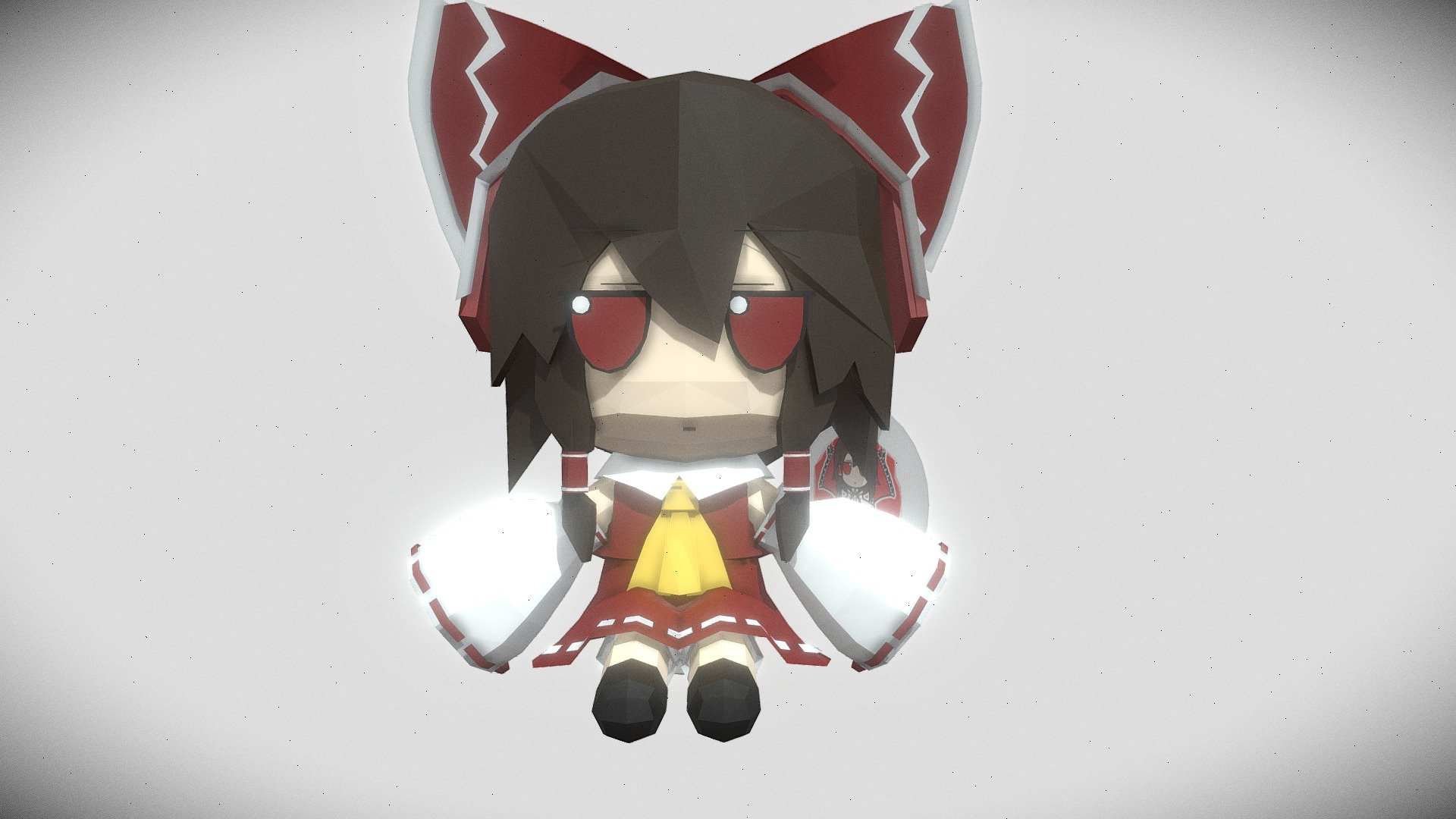 Reimu Fumo - 3D model by popipo (@3beal) [923fac4] - Sketchfab