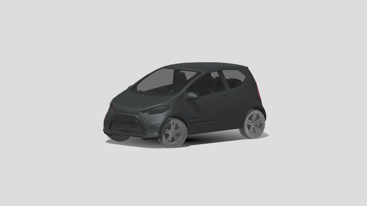 Small city car 3D Model