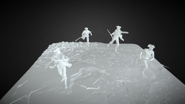 Saratoga Battle 3D Model
