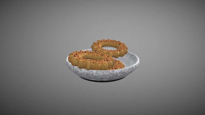Nut dessert 3D Model