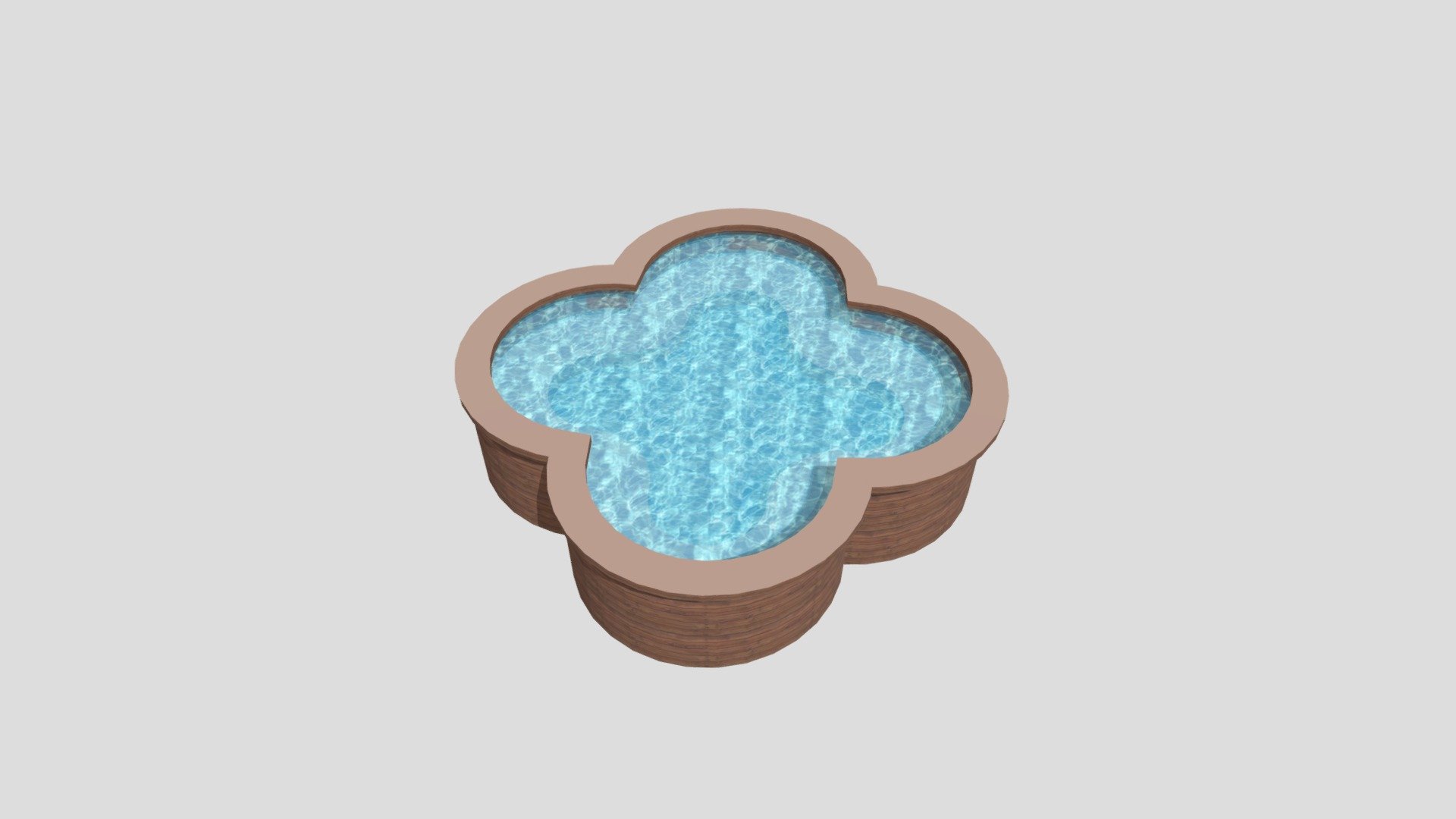 Barrel Jacuzzi 2 3D model by FDpaffie [92426e0] Sketchfab