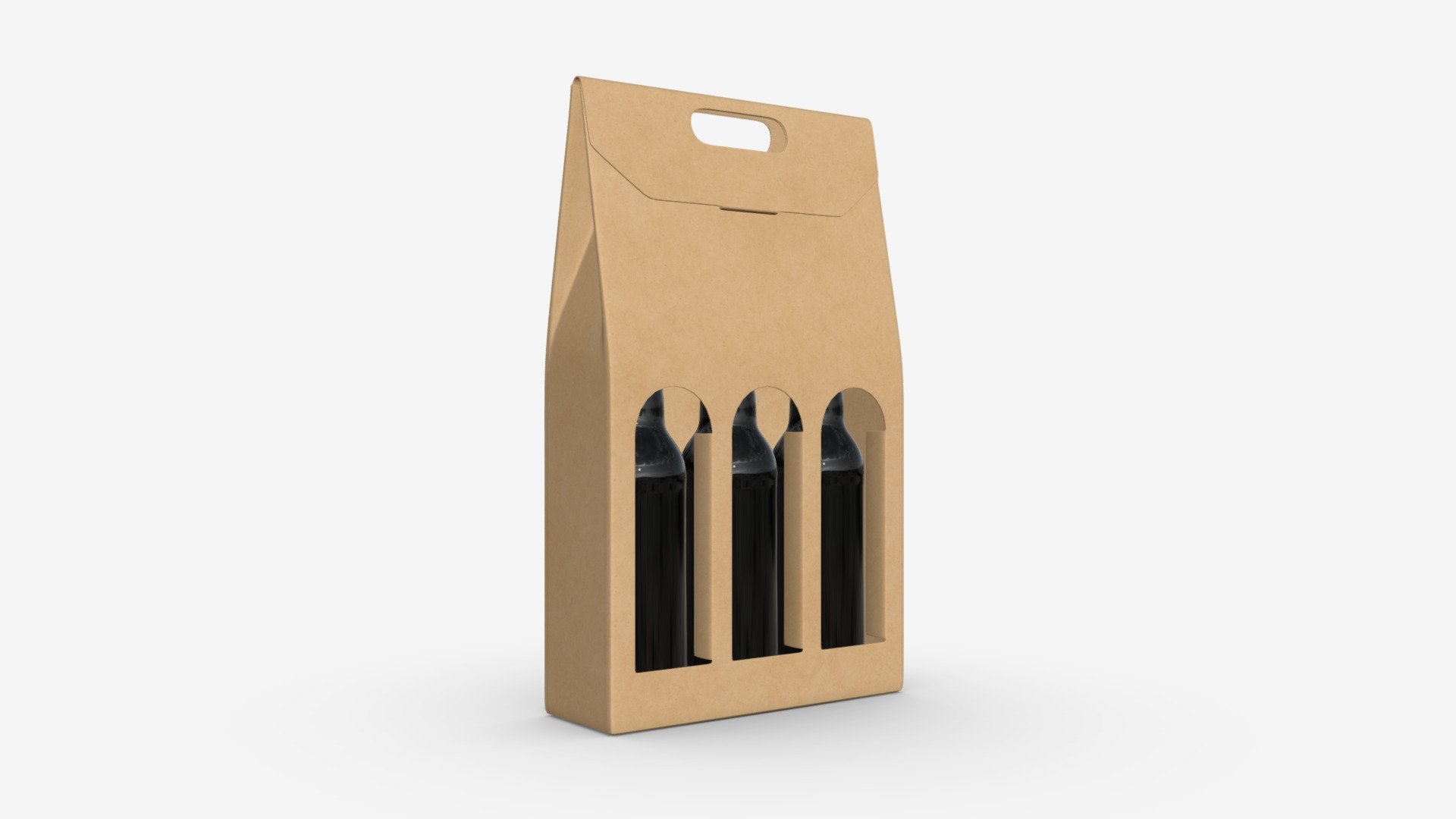 Beer bottle cardboard carrier 04 — Sketchfab embed 3D viewer