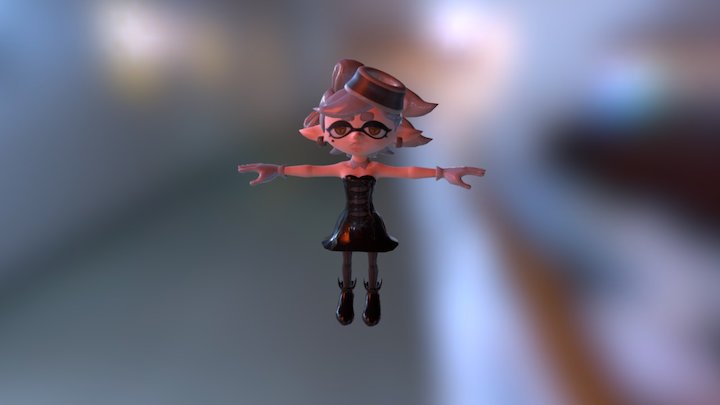 Wii U - Splatoon - Marie 3D Model
