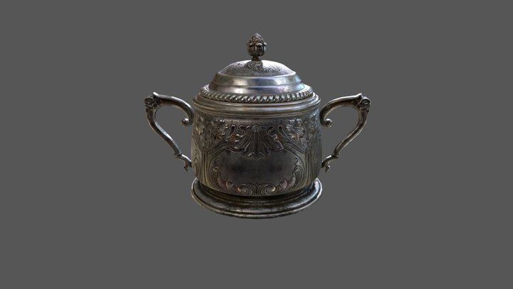 Sterling Silver Teapot 3D Model