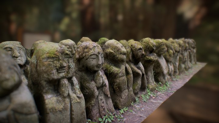 Otagi Nenbutsu-ji statues - Kyoto - MTSU 3D Model