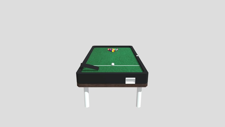Pool Table 3D Model