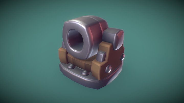 Cube World Cannon - Proto Series 3D Model
