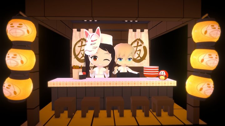 Ramen Shop 3D Model