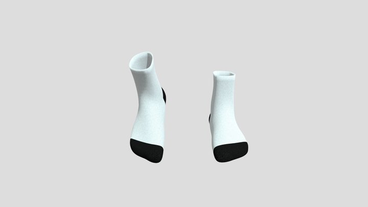 长袜-自贴 3D Model