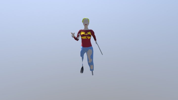Char Run 3D Model