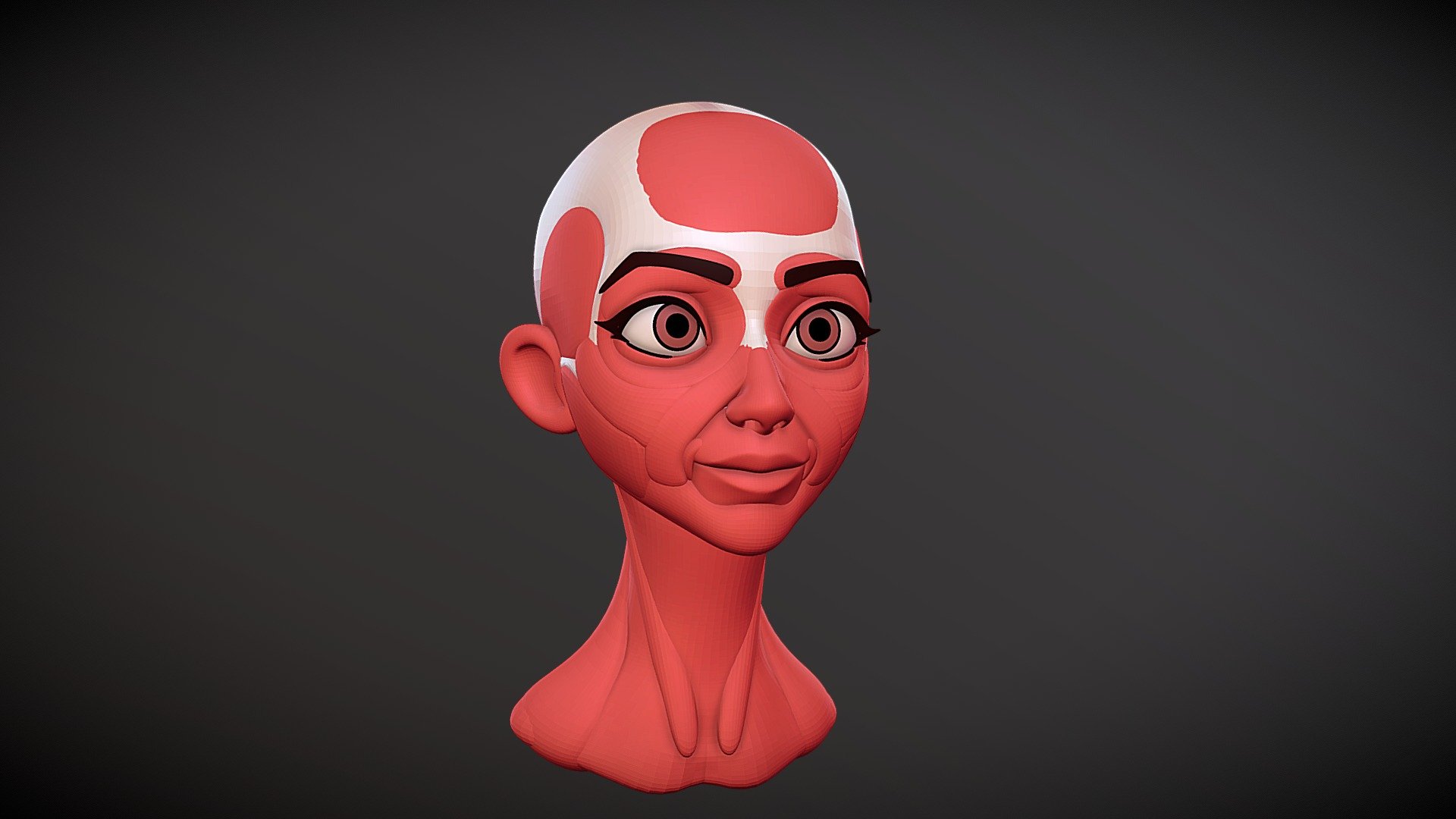 Style Head Anatomy Blockout - Buy Royalty Free 3D model by ...