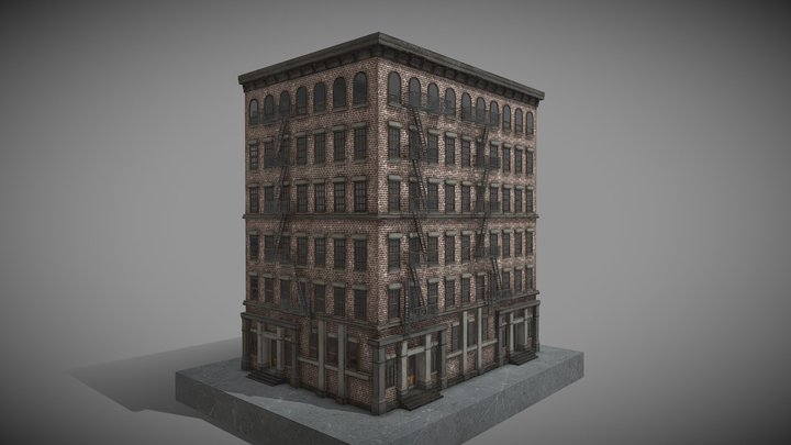 2/10 Old New york buildings 1930 3D Model