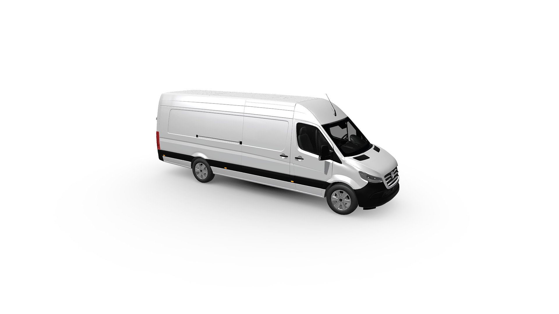 Mercedes-Benz Sprinter Cargo Van H2 L4 (2024) - Buy Royalty Free 3D ...