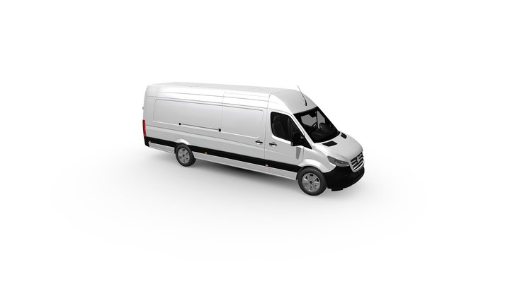 Mercedes-Benz Sprinter Cargo Van H2 L4 (2024) 3D Model