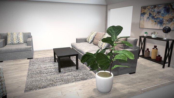 Collection Livingroom Basic 3D Model