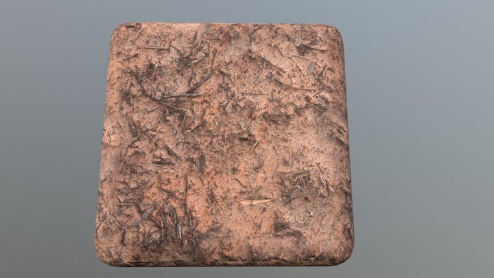 Tiled PBR material - Muddy ground 3D Model