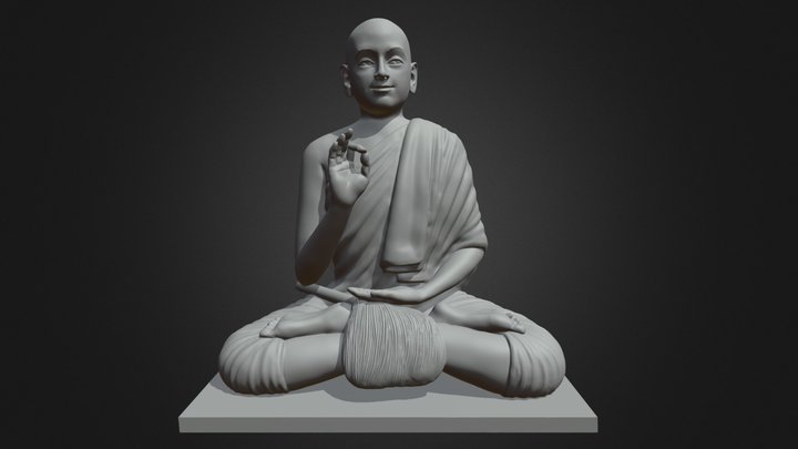 Buddha With Base 3D Model