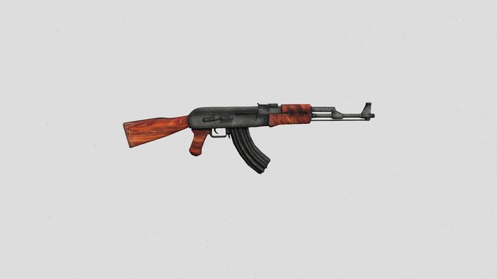 AK-47 Assault Rifle | Game-Ready & Low Poly