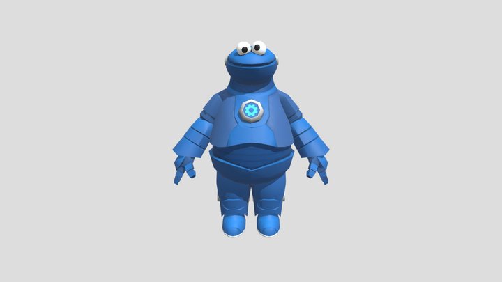Cookie Monster Mecha Builders Roblox 3D Model