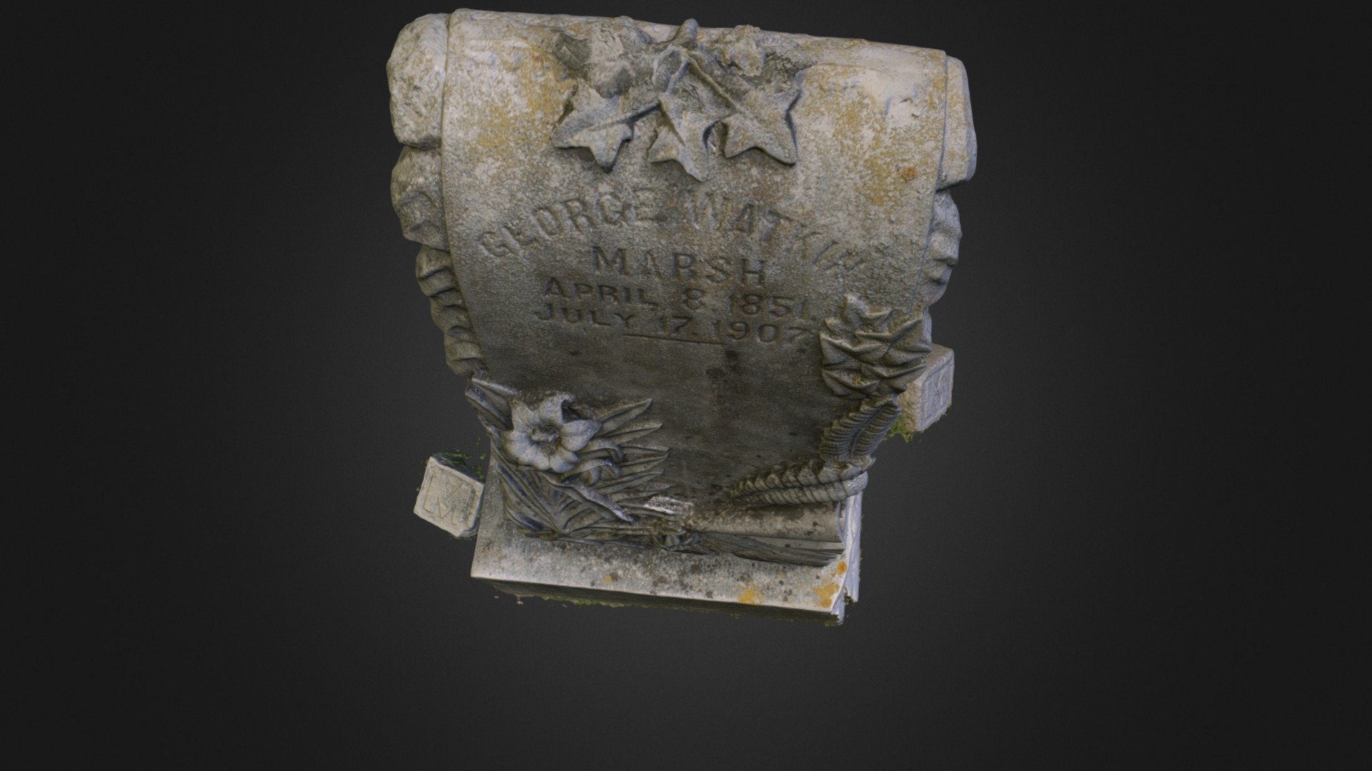 Early 20th Century Grave Marker in Sioux Falls