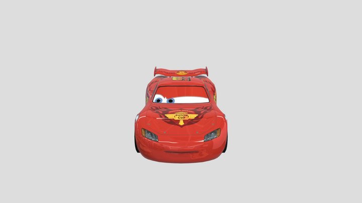 Rs Team Lightning Mcqueen ( Fixed ) 3D Model