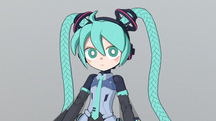 Hatsune Miku Prototype 3D Model