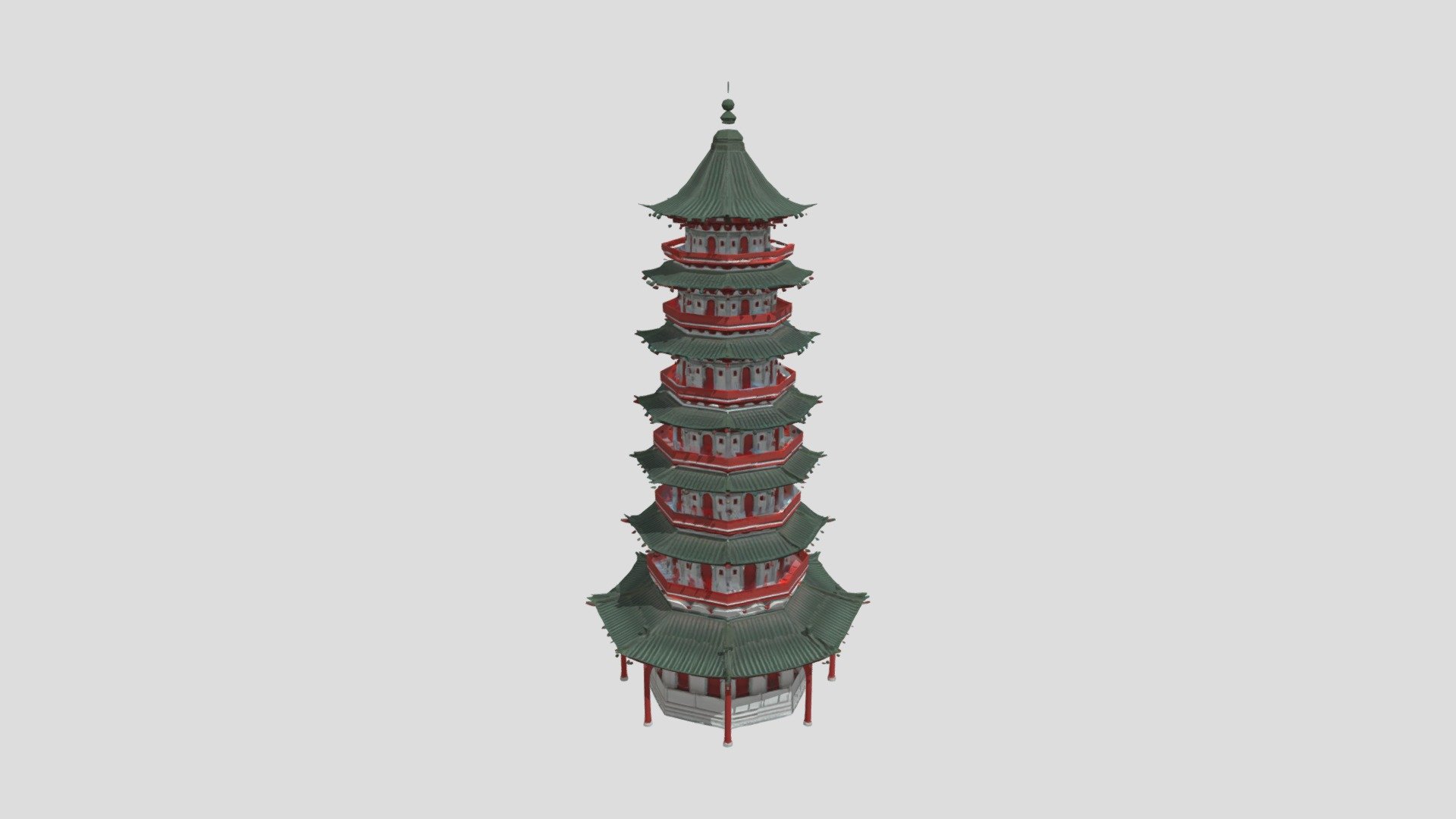 Hongjue Temple Pagoda / 宏覺寺塔 - 3D model by 恒大佛學文獻翻譯研究中心 (RCTBT, HSUHK ...