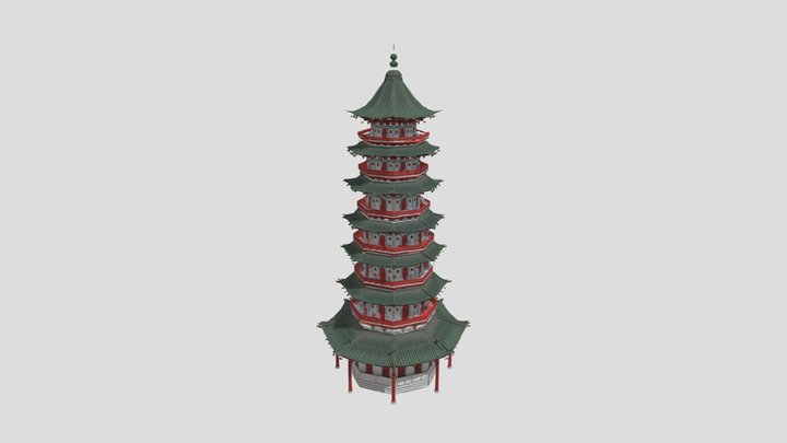 Hongjue Temple Pagoda / 宏覺寺塔 3D Model