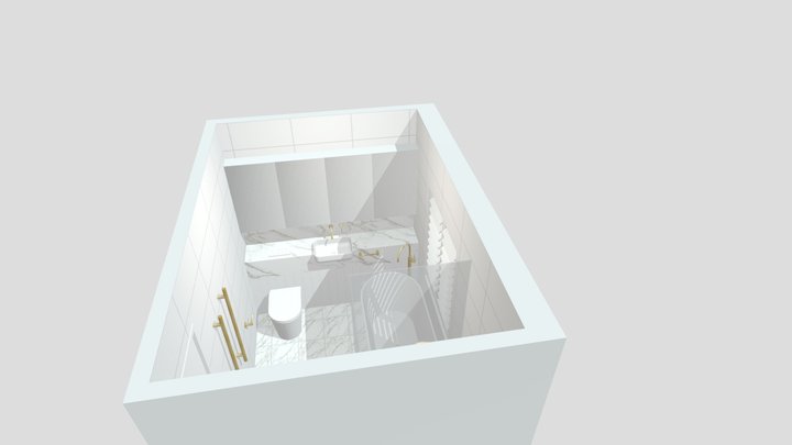 main bathroom 3d orbit 3D Model