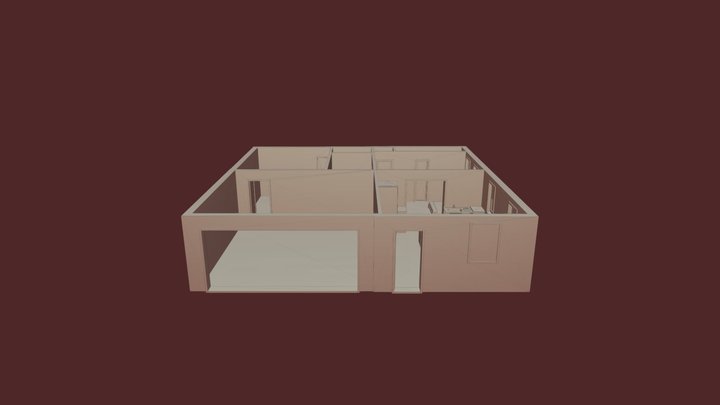 Guest House-Ground Floor 3D Model